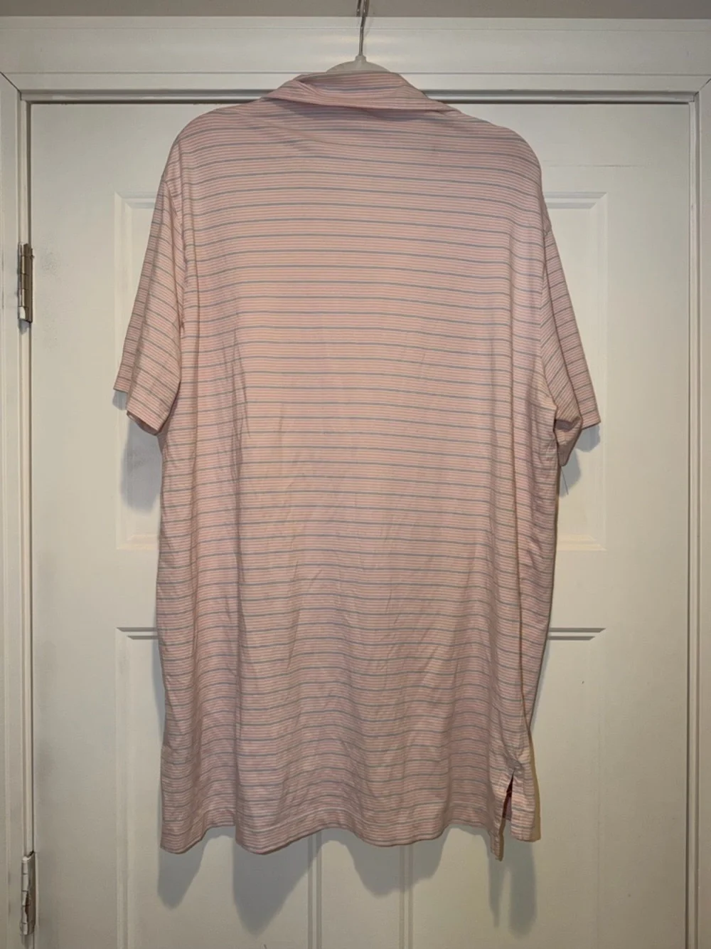 Polo by Ralph Lauren Pink Striped Short-Sleeve Golf Polo